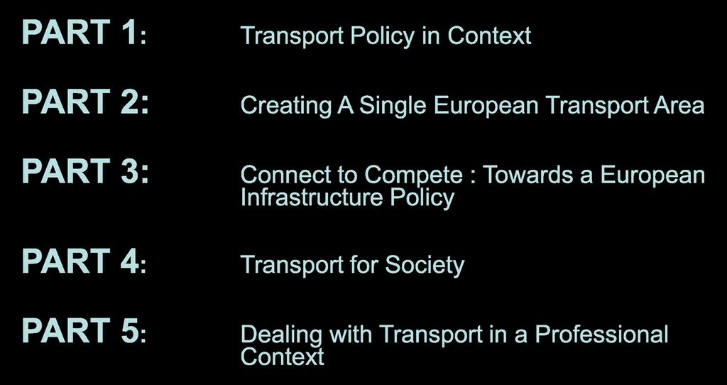 Connect to Compete : Towards a European Infrastructure Policy