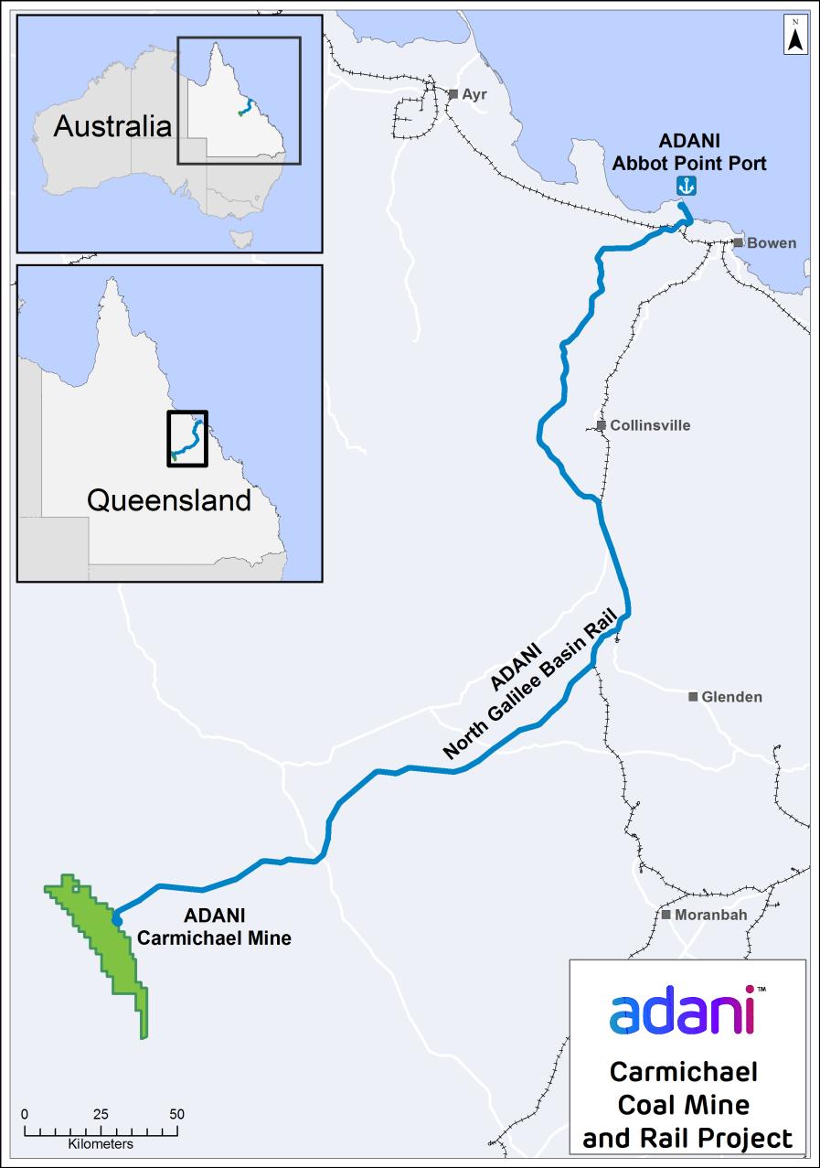 Adani Australia : Project Overview Carmichael Coal Mine Capacity to produce 60 MTPA Over 830 holes drilled; established 11.