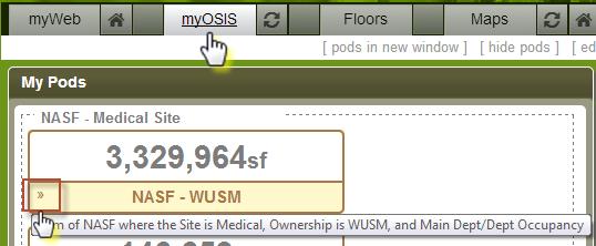 Reports OSIS has a number of preset Space reports designed to present tabular data, summary bands, and charts.