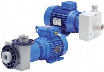 non-metallic close coupled series HMP WITH MECHANICAL SEAL OR MAGNETIC DRIVE GENERAL Horizontal single-stage centrifugal pumps of the HMP series are designed for transferring clear or slightly