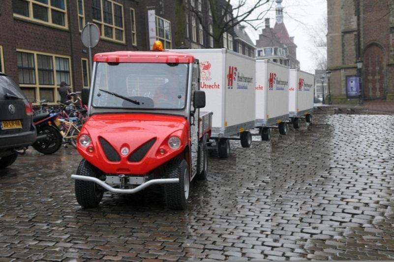 Example: Cargohopper Utrecht (More flexible access for cleaner freight traffic) Low emission zone in city centre of Utrecht. Only clean vehicles may enter.
