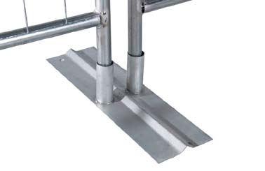 20 00 Stiff police barrier, with a special shape for stacking, fully galvanized.