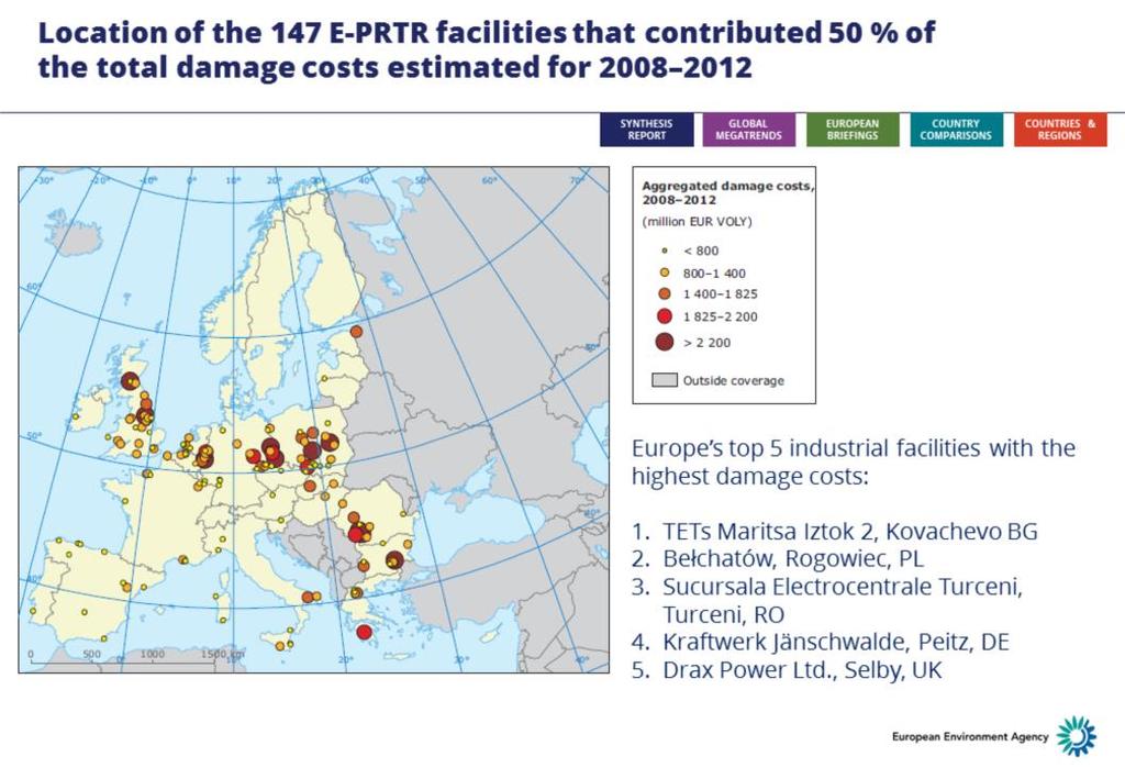 Europe s top 5 facilities with the highest damage costs