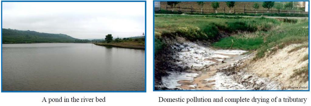 Casac & Lalikin (1995), the approximate reductions of its streamflow, caused only partially due to some anthropogenic factors, are: land treatment up to 2 Anthropogenic loading on the Cogilnic River