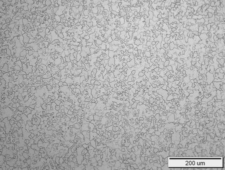 Fig. 1. Grained microstructure of the Zn alloy, casting 037 Fig. 4.