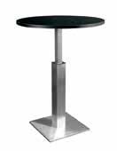 C-CRU-1 Bistro Table, black top,