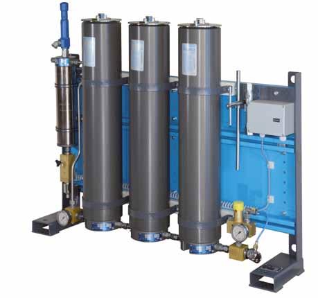 The p-purification system For air and gas of the highest quality 200 3500 l/min 140 420 bar FOR PURIFICATION OF AIR, N 2 AND RARE GASES GENERATES PUREST BREATHING AIR,