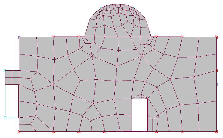 29 (a) (b) Figure 30. (a) the mesh is generated with 16 foot max. allowed distance, (b) the mesh is generated with 2 foot max. allowed distance 4.