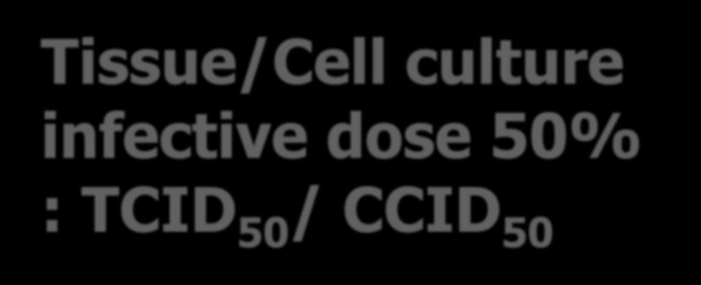 Tissue/Cell culture infective