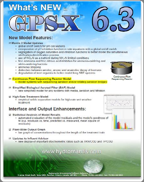 The CSR process model was developed by Hydromantis (Hamilton, Ontario) for the new version of their GPS-X simulator software GPS-X version 6.3 (Figure 2).