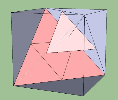 Both solids have 1 quadilateal faces but in the case of the Wigne-Seitz cell fo the cubic closepacked lattice, all the faces ae identical hombuses with the smalle angle being equal to 70.53 0.