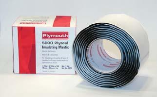 4000 PLYSEAL -V Vinyl Reinforced Insulating Mastic Used for encapsulating and sealing sub-surface and overhead cases and auxiliary sleeves, ducts, and cable ends.