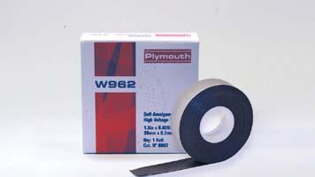 W962 High Voltage Insulating Tape With Liner 20 mil (0,51mm) EPR based high voltage tape with superior electrical, chemical, mechanical, and thermal properties.