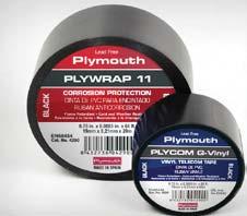 PLYWRAP 11 Vinyl Corrosion Protection Tape (E-Vinyl) A strong physical barrier which is moisture-proof, inert and non-conducting.