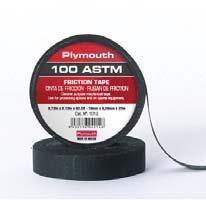 100 ASTM Friction Tape A high quality cotton fabric coated on both sides with a black rubber adhesive compound which provides good adhesion to all types of surfaces.
