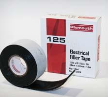 125 Electrical Filler Tape A 125 mil (3,2mm) selfamalgamating, low voltage insulating compound designed for quick, void-free insulation build-up.