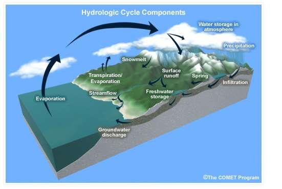 Studying the hydrologic cycle Since we are studying a cycle, we can