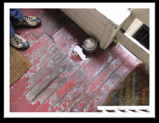 Porches and Steps: 4) Section I Rear decks and stairs show extensive wood pest damage. They will need to be replaced as a part of the structural repairs and roof cover replacements.