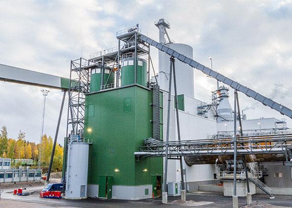 gasifier Materials: Birch, pine and spruce bark Product gas: