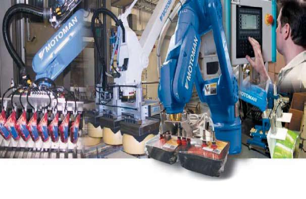 PALLETISING SOLUTIONS S YASAKAWA UK Limited was established in 1983 to supply and support Motoman robots in the UK and Ireland.