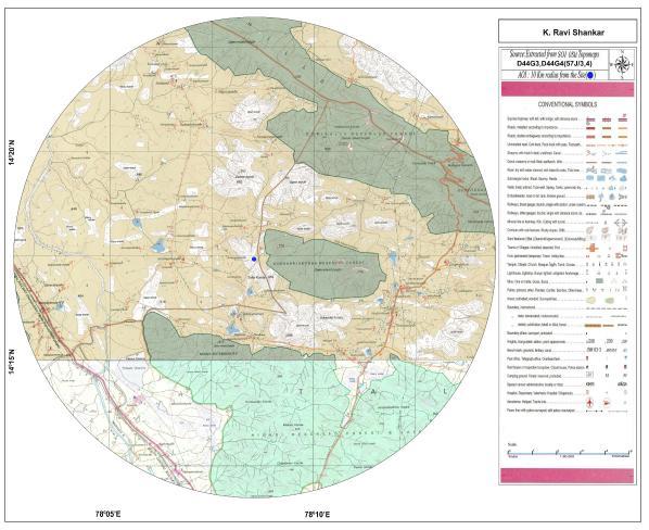 wildlife/bird sanctuary, critically polluted area and Interstate boundary within 10km radius from the mine lease areas. Location map of the mine lease area is presented in figure 1.