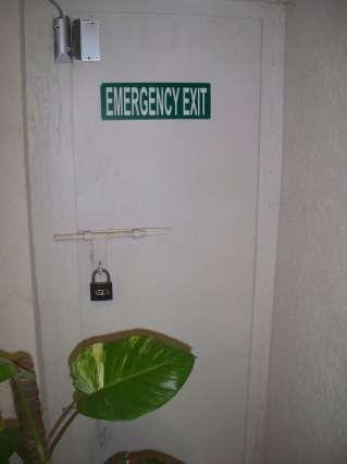 A16 Emergency Exit MS Door Fire exit door with 16 S.W.G M.
