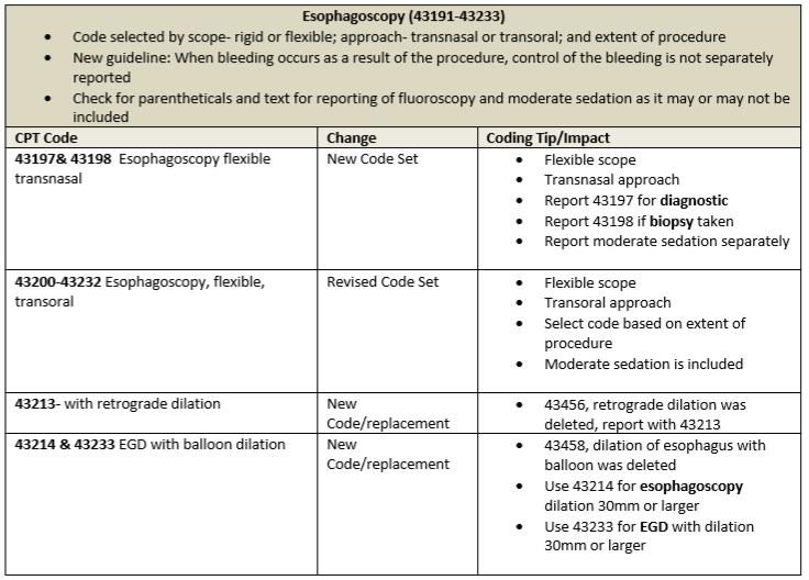 Retrograde Cholangiopancreatography (ERCP) (43260-43273) Clarification of separate