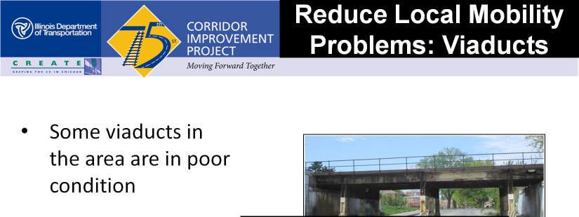 From community members, we heard concerns about the railroad viaducts,