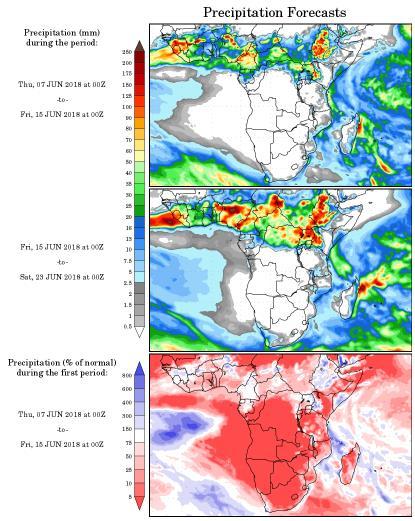 Chart 11: Precipitation forecast Source: wxmaps Key data releases in the South African agricultural market SAGIS weekly grain trade data: 12/06/2018 SAGIS producer deliveries data: 13/06/2018 SAGIS