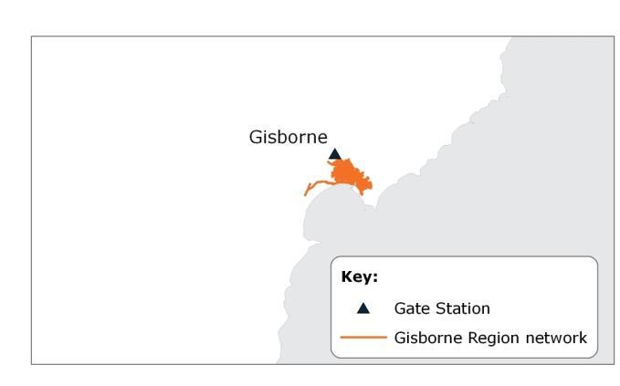 scmh 5.13 Network Development Programme Gisborne Region The region is located in the north-eastern corner of the North Island and is also referred to as the East Cape or East Coast or Eastland region.