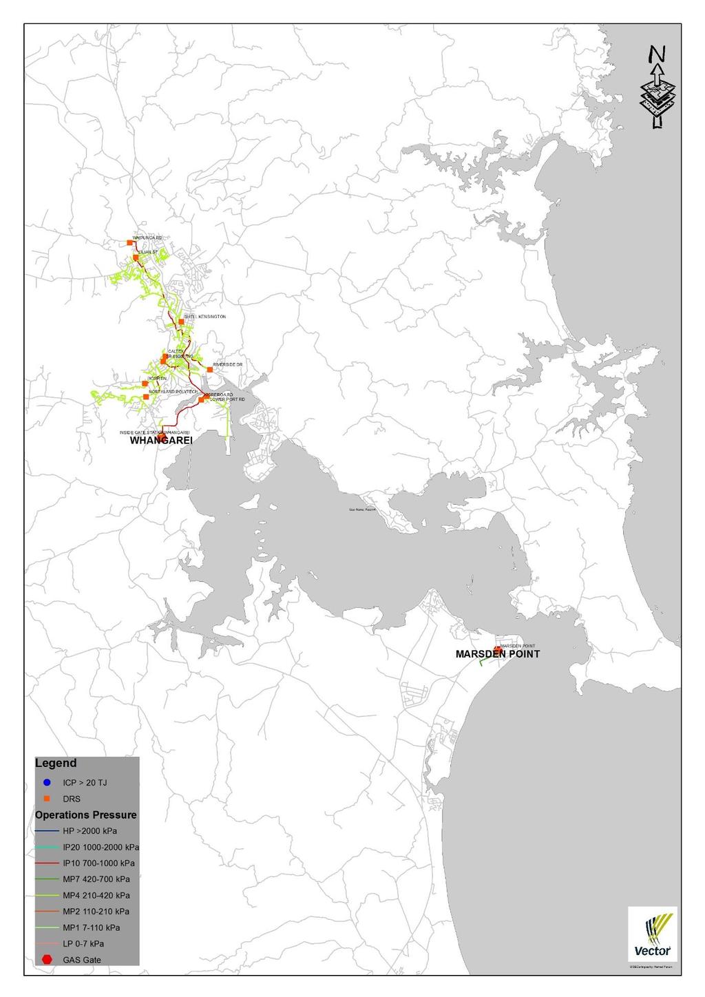 3.9 Gas Distribution Maps 3.9.1 Northland Region