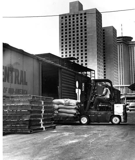 From the Archives This page - Top Left: A breakman highballs the engineer and a string of mechanical reefers begins its journey to eastern markets.