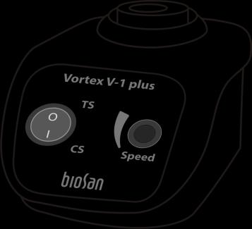 5. Operation 5.1. Working with model V-1 plus. 5.1.1. Connect the external power supply to the mains. 5.1.2. Gently holding a tube by its upper part, press the lower part to the vortex head (fig.