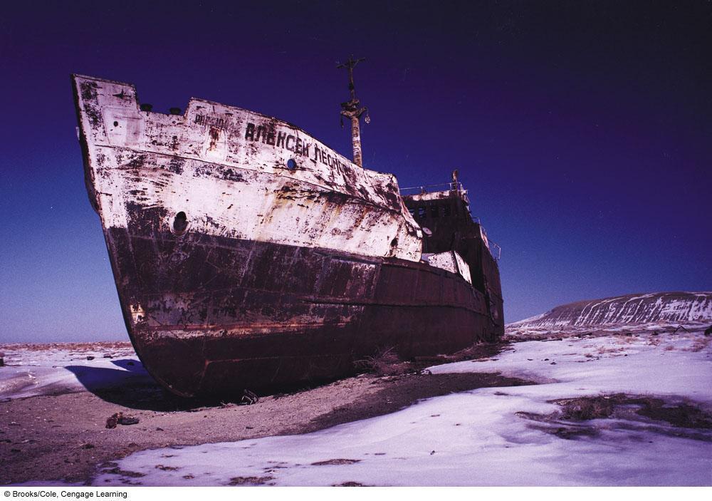 Ship Stranded in Desert