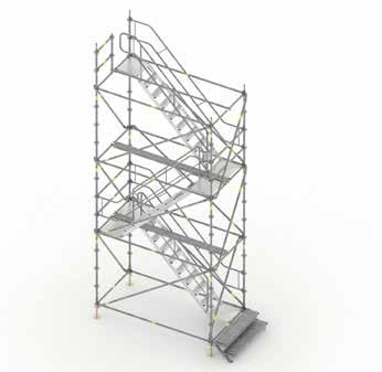 / BRIO ALU 70 STAIR TOWER The BRIO ALU 70 STAIR TOWER has a simple design, a reduced number of components and its stringer is made of