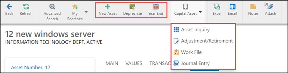 Accounts Tab This tab displays information about the accounts associated with the selected asset record.