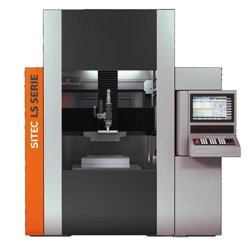 STANDARD EQUIPMENT OF THE SERIES LS Dynamics and Precision - Mechanical basic structure made of granite ensures a vibrationdamped and precise mounting of the rotation and linear axes Universal and