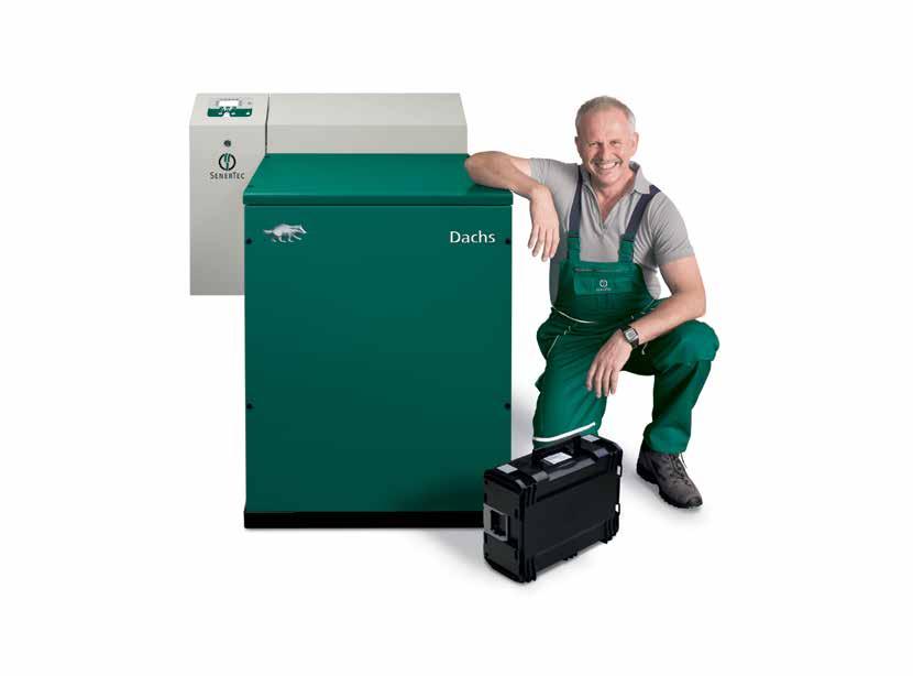 THE BEST THINGS COME IN SMALL PACKAGES The Dachs mini-chp unit isn t much bigger than a small commercial boiler.