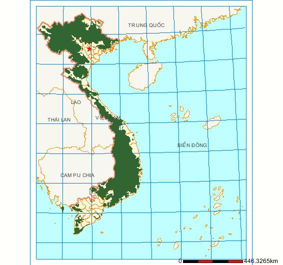 Forest cover (%) Overview of forestry in Vietnam (2) Forest cover change, 1943-2008 60 55 50 45 43 43 47 40 38 Forest