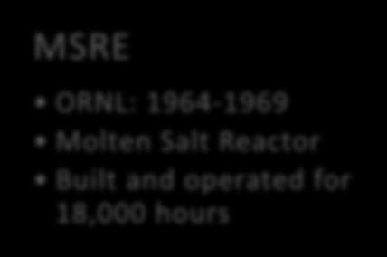 2 IMSR TECHNOLOGY READINESS IMSR builds on 50 years of ORNL reactor design work and relies on many demonstrated