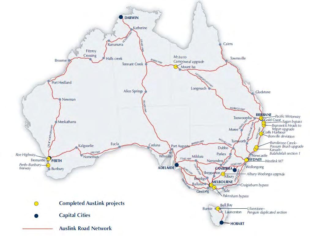 Most road infrastructure in Australia is provided by government, with all three levels of government contributing in different ways.