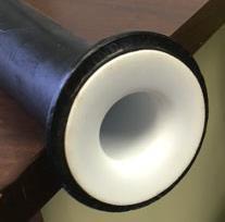 XLPE/PTFE HDPE/PTFE lined pipe DESIGN FEATURES Double layer pipe; XLPE or HDPE exterior with PTFE liner Available in 1-20 diameter Maximum design temperature of 266 F Coated steel or plastic flanges