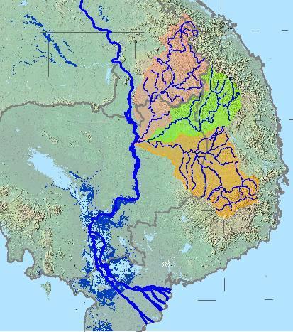 Cambodia Mekong Basin-Critical zones Sekong Sesan Stung Treng to Kratie Tonle Sap system Kratie to Phnom Penh Sre Pok Phnom Penh to the sea Mekong Delta 12 However,