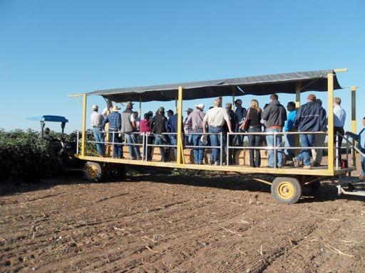 Before I begin my presentation, I wish to thank the staff of the Maricopa Agricultural Center for helping us build this field plot tour trailer along with the recently added shade structure.