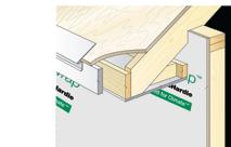 2 from highest point of decking Starter strip Do not caulk 1/4 gap Cut trim block
