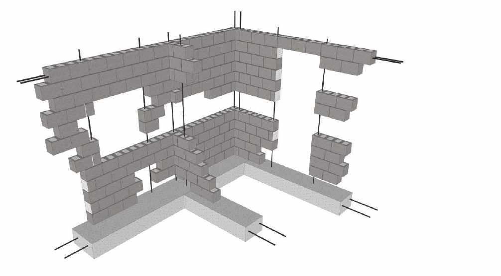 20 CONSTRUCTION B reinforced masonry Masonry walls must be reinforced