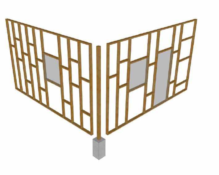 GREY BUILDING HANDBOOK NEPAL AND BANGLADESH 21 C timber frame Stud-wall construction consists of timber studs and corner posts framed into sills, top plates and wall plates.