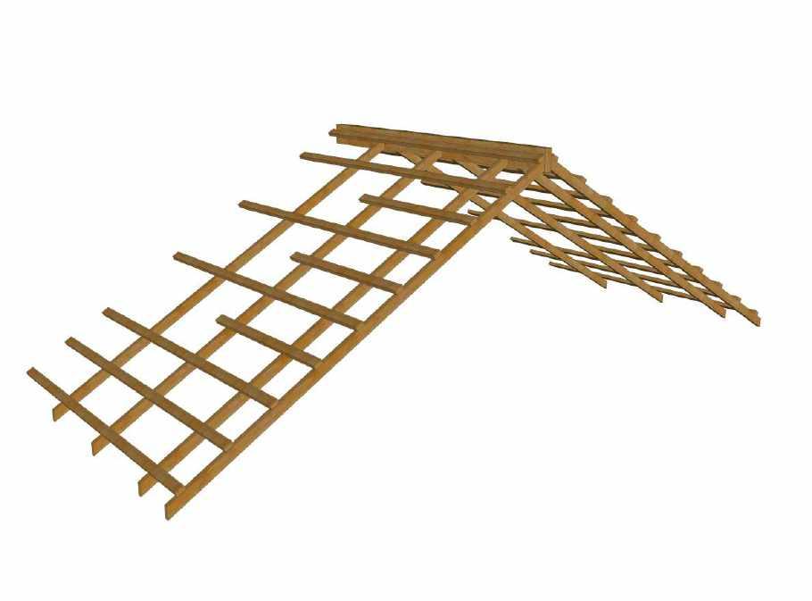 24 CONSTRUCTION A timber frame structure Pitched roofs with adequate slope ( >25 degrees) shall be provided in order to minimize uplift forces acting on the roof structure and to provide proper