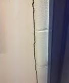 Wall cracks in