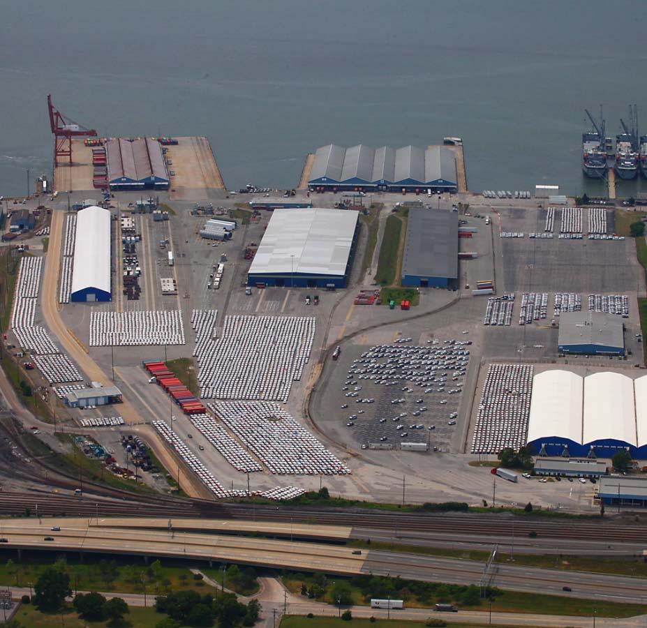 NEWPORT NEWS MARINE TERMINAL Total Acreage: 143 Wharf: 3,480 ft.